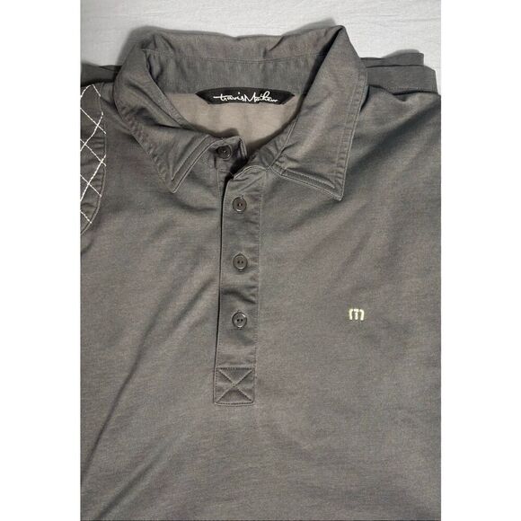 Travis Mathew Men's Polo Golf Shirt Short Sleeve Steel Grey Size Large - Picture 3 of 7